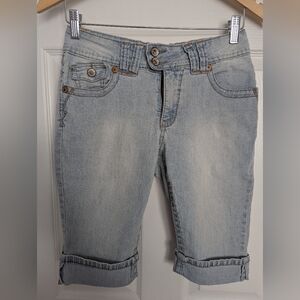 Angels Women's Distressed Denim/Jean Shorts (Size 6)